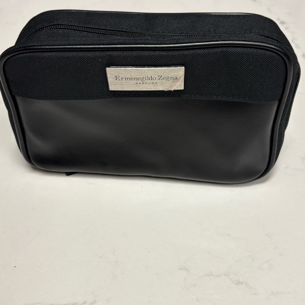 Ermenegildo Zegna Classic Black Toiletry Bag